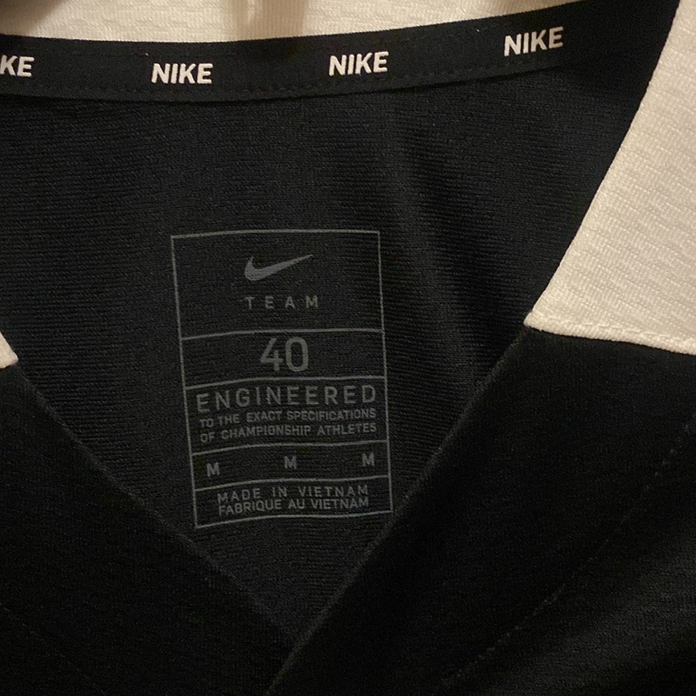 Youth Nike Team Full-Button Baseball Style Jersey Black Size Medium - Picture 5 of 5